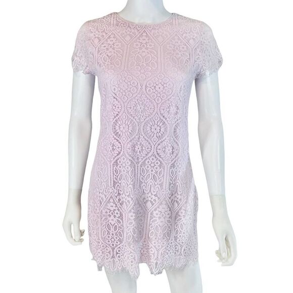 Mi Ami by Francesca’s Mini Lace Dress Mini Womens Pastel - Picture 1 of 11